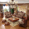 Indoor Living Room Elegant Wooden Frame Washable Fabric Sofa