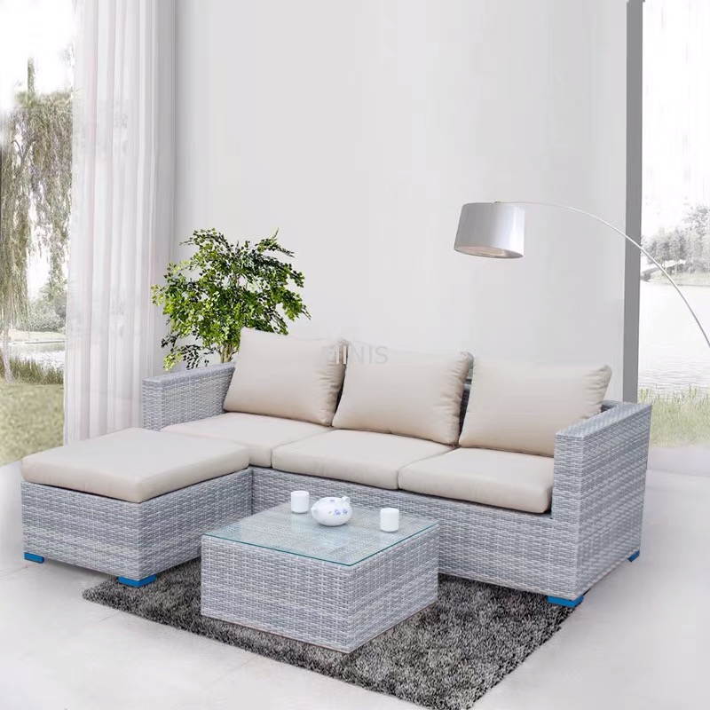 Outdoor Garden Rattan Weather-resistant Comfortable Sofa