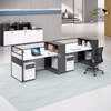 Staff Office Modular Desk Cubicle Workstation With Partition