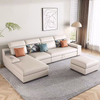 Living Room Multifunctional Leather Sofa Bed has USB/Speaker