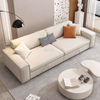 Beige Fabric L-shaped Foldable Sofa Beds With Storage