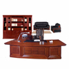 CEO L-shaped Executive Curved MDF Office Desks With Chairs