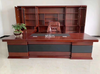 CEO L-shaped Executive Curved MDF Office Desks With Chairs