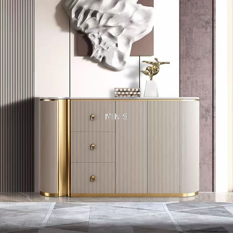 Bedroom Side Cabinet Or Living Room Elegant Beige Sideboard