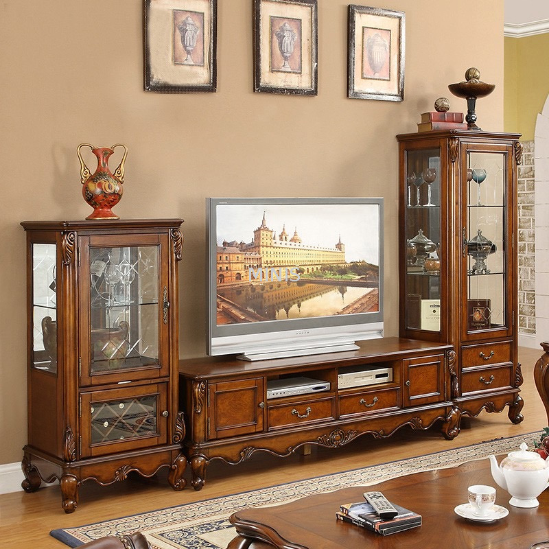 Living Room Brown Good Tv Cabient And Wooden Coffee table