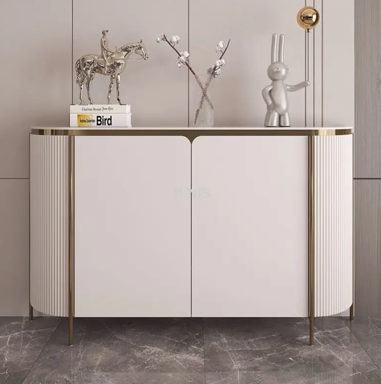 Modern Living/Dining Room Beige Storage Cabinet Sideboard