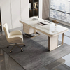Office Room Table Furniture Nice Marble Work Desk With USB