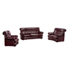 European Living Room Vintage Leather Comfortable Office sofa