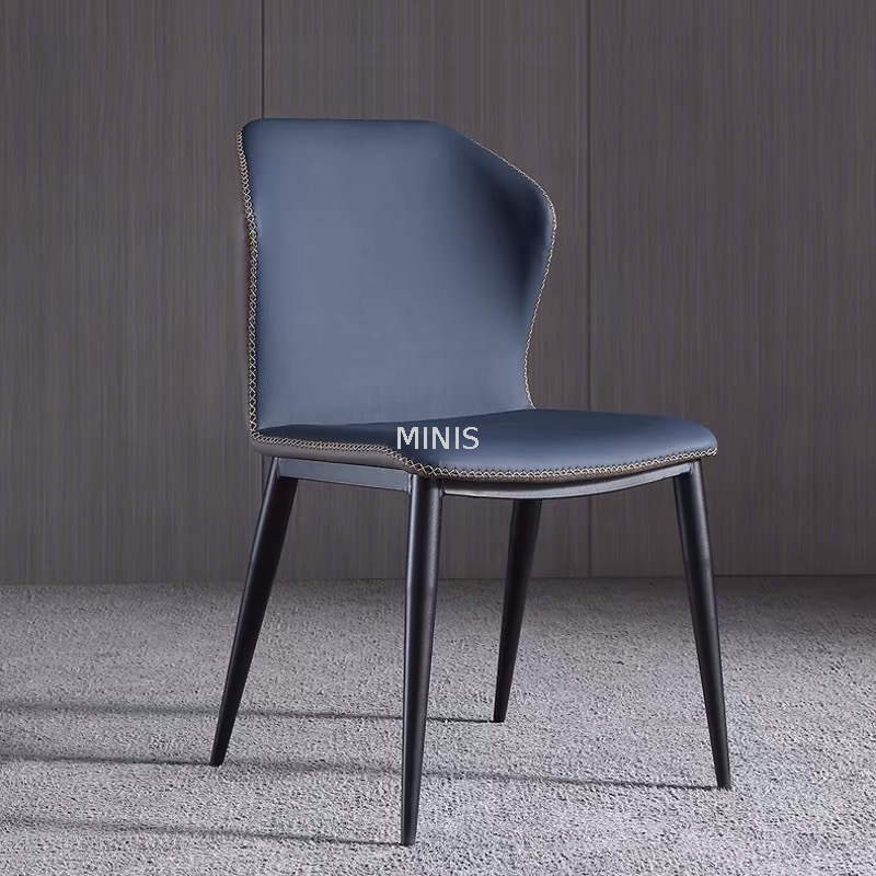 Modern Dining Room Comfortable Sponge Leather Dining Chair