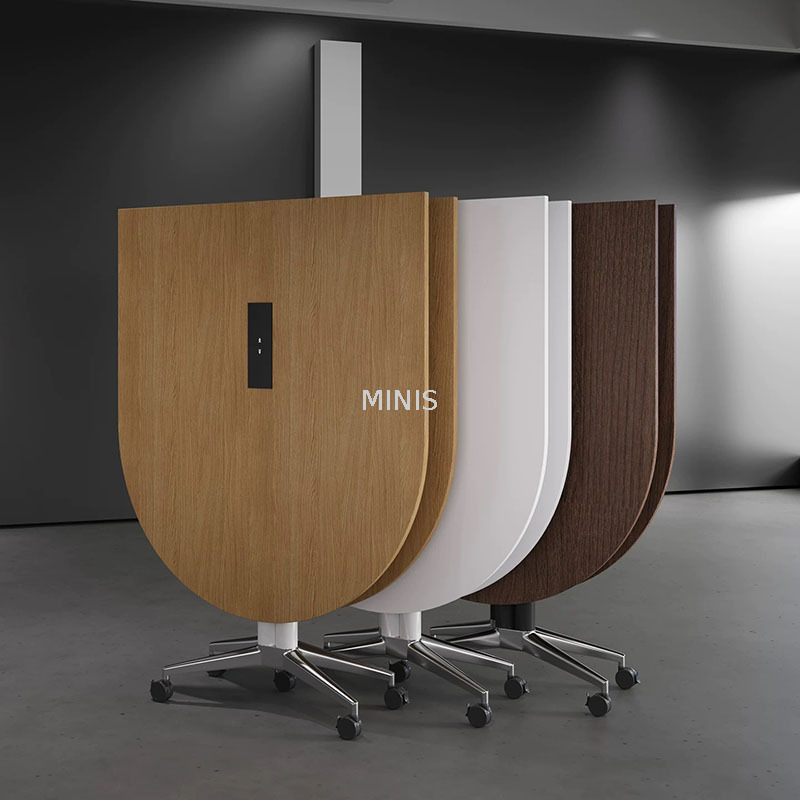 Office Meeting Foldable Conference Table With Cable Hole