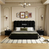 Bedroom Comfortable Furniture Adult White Leather Double Bed