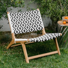 European Leisure Furniture Woven Rope Strong Wooden Chair