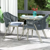 Balcony Dining table And Space-saving Hideable Chairs