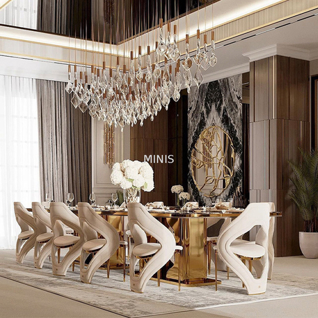 China High-end Dining Room Furniture Elegant Dining Chairs