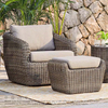 Ourdoor Quality Couch Garden Patio Brown Rattan Durable Sofa