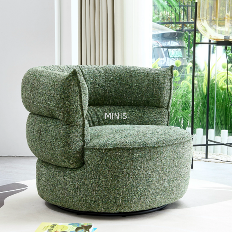 Living Room Good Quality Elastic Fabric Single Rotary Chair