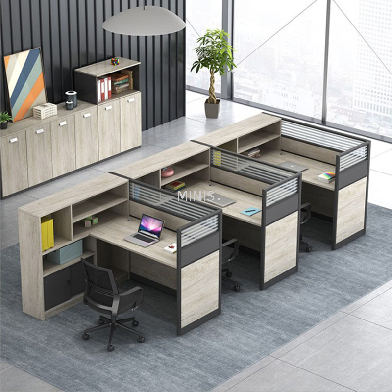 Office Partition Staff Workstation Desks With Cabinet/Drawer