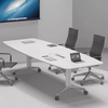Office Meeting Foldable Conference Table With Cable Hole