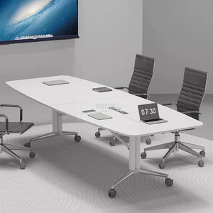 Office Meeting Foldable Conference Table With Cable Hole