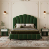 Bedroom Comfortable Furniture Adult White Leather Double Bed