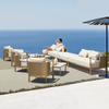 Foshan Outdoor Furniture Garden Anti-mold Teak Wood Sofa