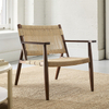 European Leisure Furniture Woven Rope Strong Wooden Chair