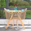 Balcony Dining table And Space-saving Hideable Chairs