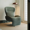 Good Fabric Rotary Reclining Chair With Retractable Footrest