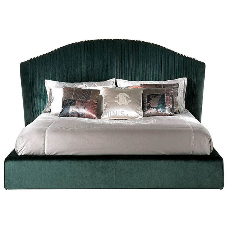 Adult Big Room Italy Style Customized Elegant King Size Bed