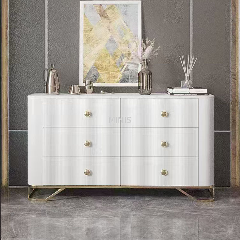 Bedroom Side Cabinet Or Living Room Elegant Beige Sideboard