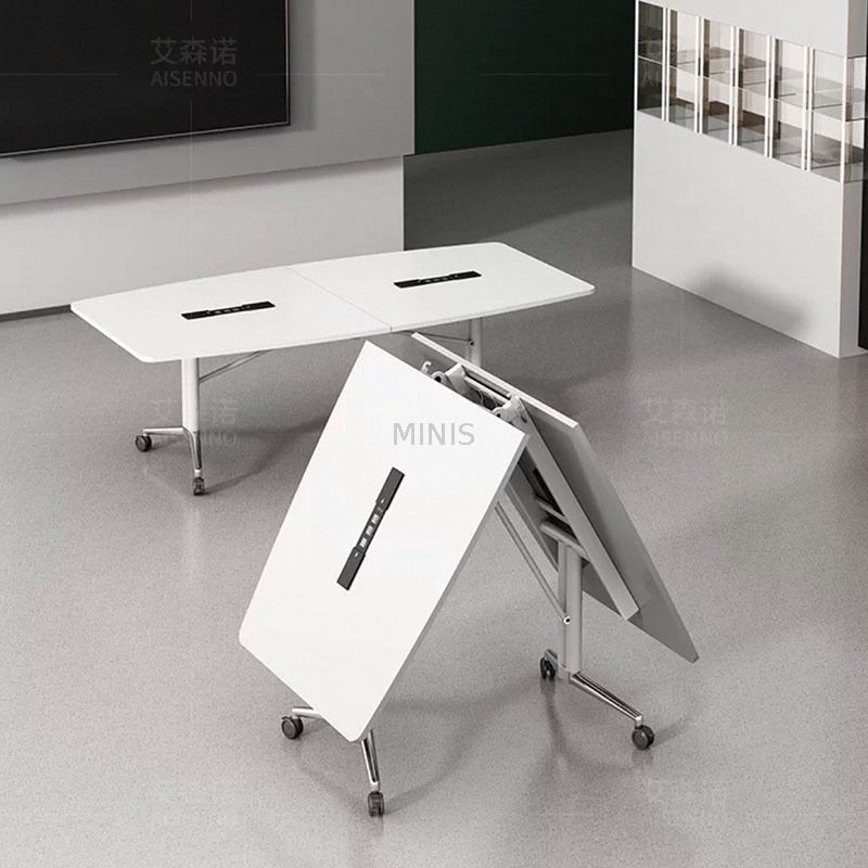 Office Meeting Foldable Conference Table With Cable Hole