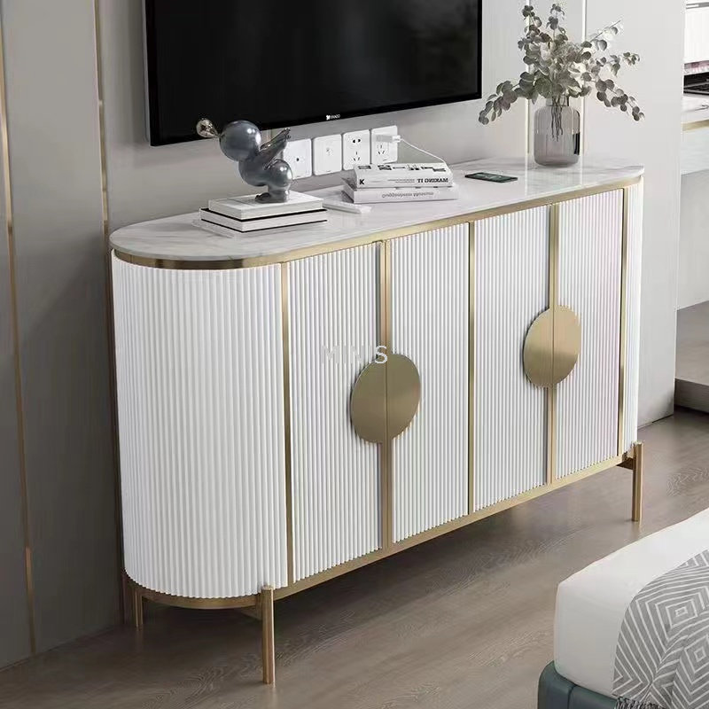Living/Dining Room White Side Table Storage Nice Sideboard