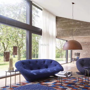Living Room Furniture Comfortable Durable Blue Sofa