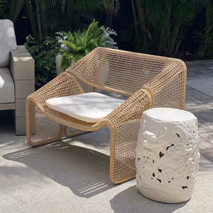 Outdoor Good Quality Light Portable Garden Chair With Cushion