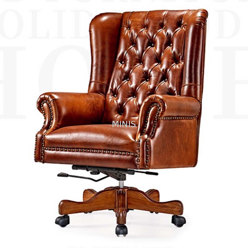 Office Big Boss Furniture Executive Cow Leather Good Chair