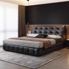 Bedroom Furniture Modern Comfortable Genuine Leather Bed