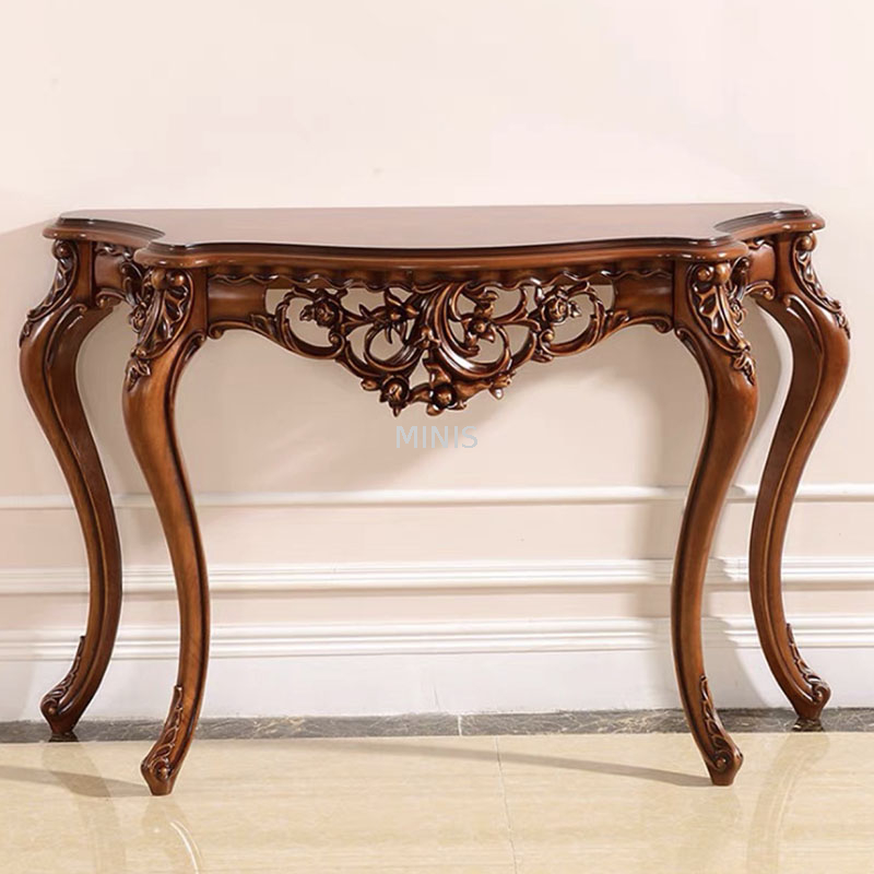 Living Room/Hotel Hallway Beautiful Gold Wood Console Table