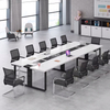 Modern Office Furniture Wood White Oval conference tables