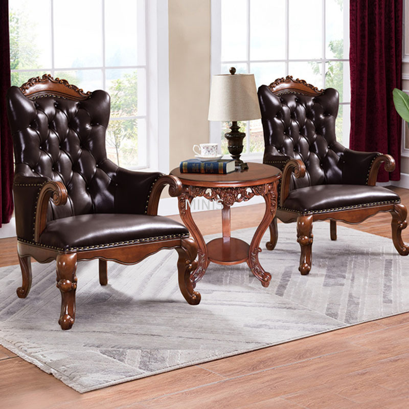 Executive Vintage Solid Wooden Office Desk For Wook Room