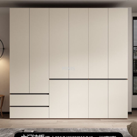 Bedroom Modern Customized White Wardrobes With Doors/Drawers