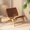 European Leisure Furniture Woven Rope Strong Wooden Chair