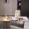 Home Office Furniture Small Elegant Marble Computer Desk