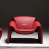 Chinese Factory Made Creative M-shaped Fabric Chair
